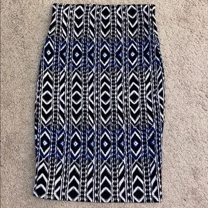 Sequin Hearts Pencil Skirt